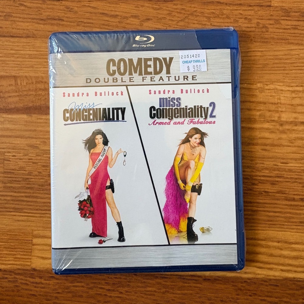 Miss Congeniality Double Feature Warner Bros Blu-ray Sandra Bullock NEW